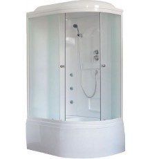 Душевая кабина Royal Bath RB 8120BK2-M 120х80 см, с матовыми стеклами, левосторонняя