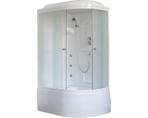 Душевая кабина Royal Bath RB 8120BK2-M 120х80 см, с матовыми стеклами, левосторонняя