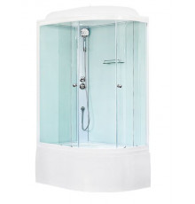 Душевая кабина Royal Bath RB 8120BK5-WT 120х80 см, с прозрачными стеклами, левосторонняя