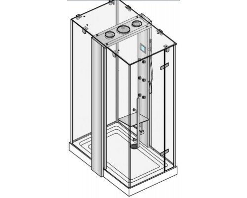 Душевая кабина Wasserfalle W-626 L