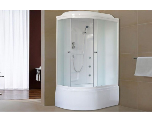 Душевая кабина Royal Bath RB 8120BK2-M 120х80 см, с матовыми стеклами, правосторонняя