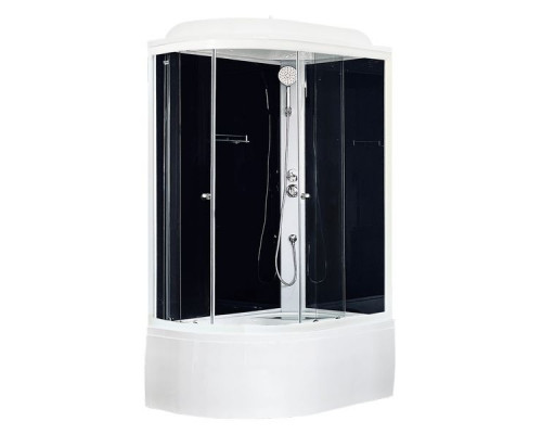 Душевая кабина Royal Bath RB 8120BK5-BT 120х80 см, с прозрачными стеклами, правосторонняя