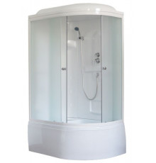 Душевая кабина Royal Bath RB 8120BK1-M 120х80 см, с матовыми стеклами, левосторонняя