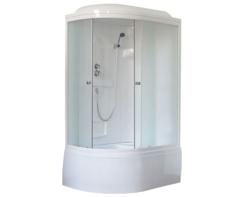 Душевая кабина Royal Bath RB 8120BK1-M 120х80 см, с матовыми стеклами, правосторонняя