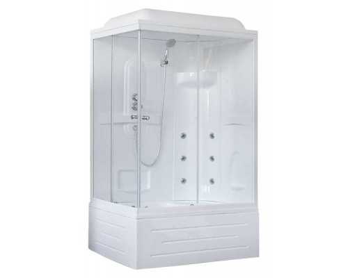 Душевая кабина Royal Bath RB 8100BP2-T 100х80 см, с прозрачными стеклами, правосторонняя