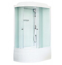 Душевая кабина Royal Bath RB 8120BK5-WC 120х80 см, с матовыми стеклами, правосторонняя