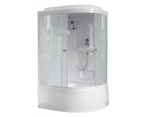 Душевая кабина Royal Bath RB 8120BK1-T 120х80 см, с прозрачными стеклами, левосторонняя