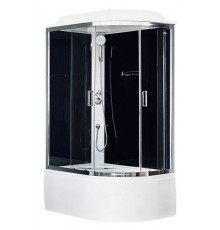 Душевая кабина Royal Bath RB 8120BK5-BT-CH 120х80 см, с прозрачными стеклами, левосторонняя