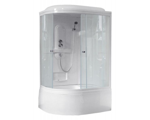 Душевая кабина Royal Bath RB 8120BK1-T 120х80 см, с прозрачными стеклами, правосторонняя