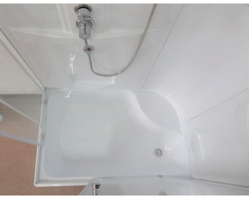 Душевая кабина Royal Bath RB 8100BP1-T 100х80 см, с прозрачными стеклами, левосторонняя