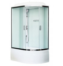 Душевая кабина Royal Bath RB 8120BK5-WC-CH 120х80 см, с матовыми стеклами, левосторонняя