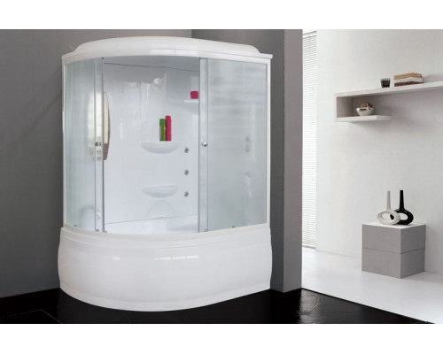 Душевая кабина Royal Bath RB 150ALP-C 150х100 см, с матовыми стеклами, правосторонняя