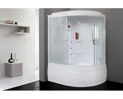 Душевая кабина Royal Bath RB 140ALP-C 140х95 см, с матовыми стеклами, левосторонняя