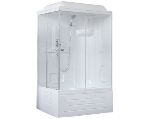 Душевая кабина Royal Bath RB 8100BP1-T 100х80 см, с прозрачными стеклами, правосторонняя