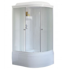 Душевая кабина Royal Bath RB 8120BK6-WC 120х80 см, с матовыми стеклами, левосторонняя