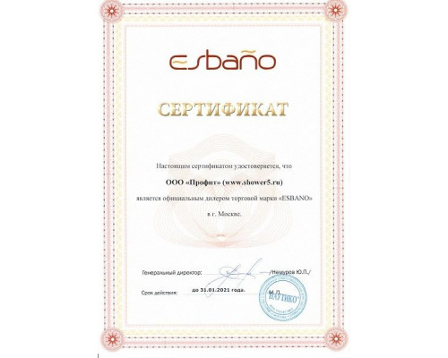 Душевая кабина Esbano ES-108CKRB R 100х80 см с крышей