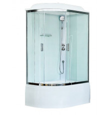 Душевая кабина Royal Bath RB 8120BK5-WT-CH 120х80 см, с прозрачными стеклами, правосторонняя