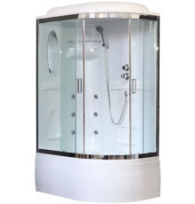 Душевая кабина Royal Bath RB 8120BK2-T-CH 120х80 см, с прозрачными стеклами, левосторонняя