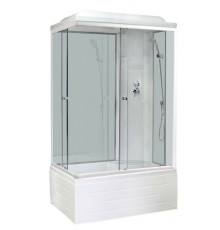 Душевая кабина Royal Bath RB 8100BP6-WT 100х80 см, с прозрачными стеклами , правосторонняя