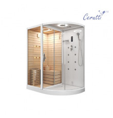 Душевая кабина Cerutti SPA LUGANO K9751L White 180x110x223