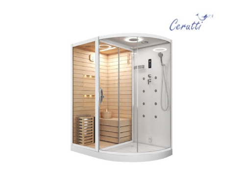 Душевая кабина Cerutti SPA LUGANO K9751L White 180x110x223