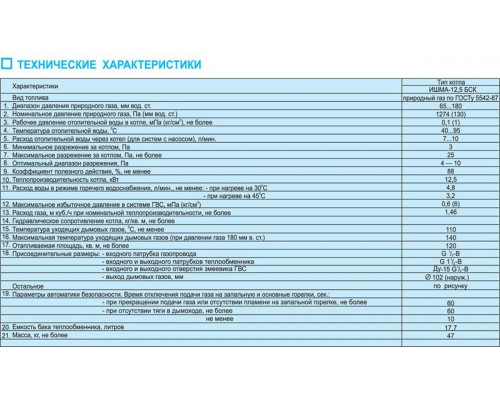 Газовый котел ИШМА 12,5 БСК Боринское