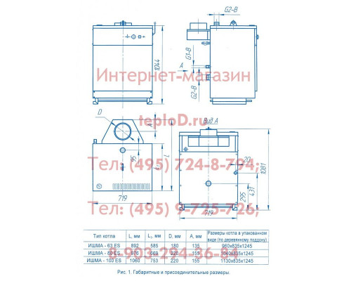 Газовый котел ИШМА 100 Elettro Sit (Сит) Боринское