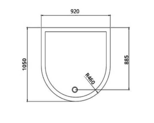 Душевой уголок Wasserfalle F-2002 105х93