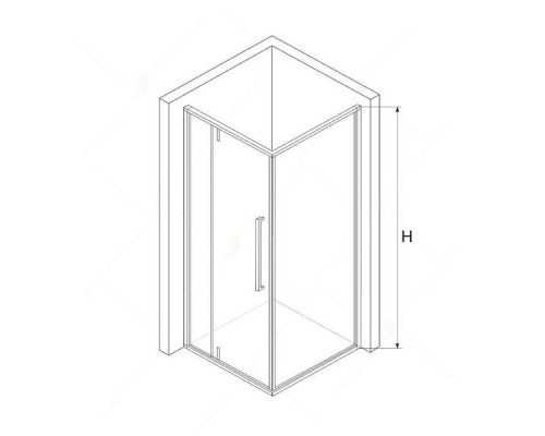 Душевой уголок RGW SV-44B (SV-03B + Z-050-3B) 120x80, прозрачное стекло