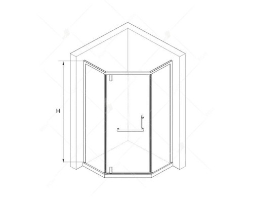 Душевой уголок RGW HO-084B 90x90, тонированное (серое) стекло