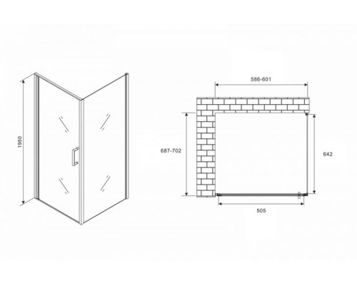 Душевой уголок ABBER Sonnenstrand AG04060-S70