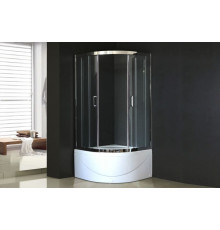 Душевой уголок Royal Bath RB 100BK-T-CH 100х100 см, с прозрачными стеклами