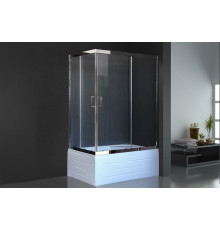 Душевой уголок Royal Bath RB 8100BP-T-CH 100х80 см, с прозрачными стеклами, правосторонний