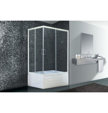 Душевой уголок Royal Bath RB 8100BP-T 100х80 см, с прозрачными стеклами, правосторонний