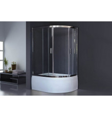 Душевой уголок Royal Bath RB 8120BK-T-CH 120х80 см, с прозрачными стеклами, левосторонний