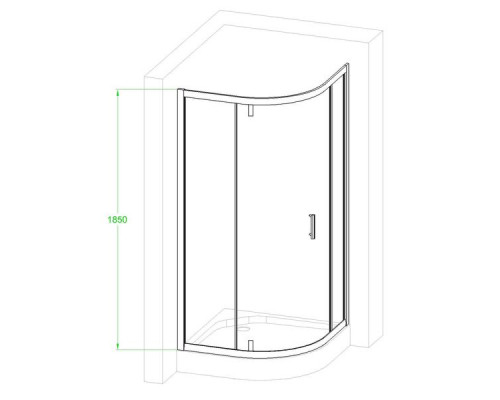 Душевой уголок Royal Bath RB HKV-C-CH 90х90 см, с матовыми стеклами