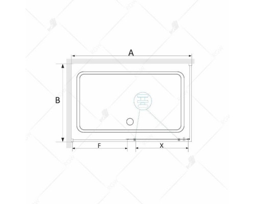 Душевой уголок RGW SV-42B (SV-12B + Z-05B) 100x100, прозрачное стекло