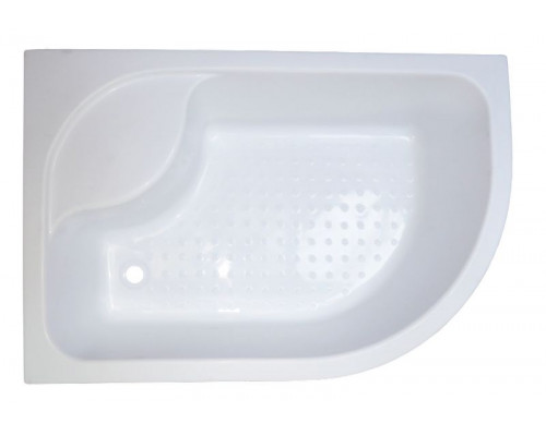 Душевой уголок Royal Bath RB 8120BK-T 120х80 см, с прозрачными стеклами, левосторонний